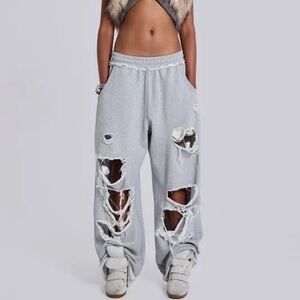 Jaded London Ripped Sweatpants